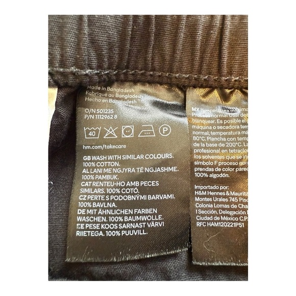 H&M Black Parachute Pants - Size Medium - Picture 9 of 13